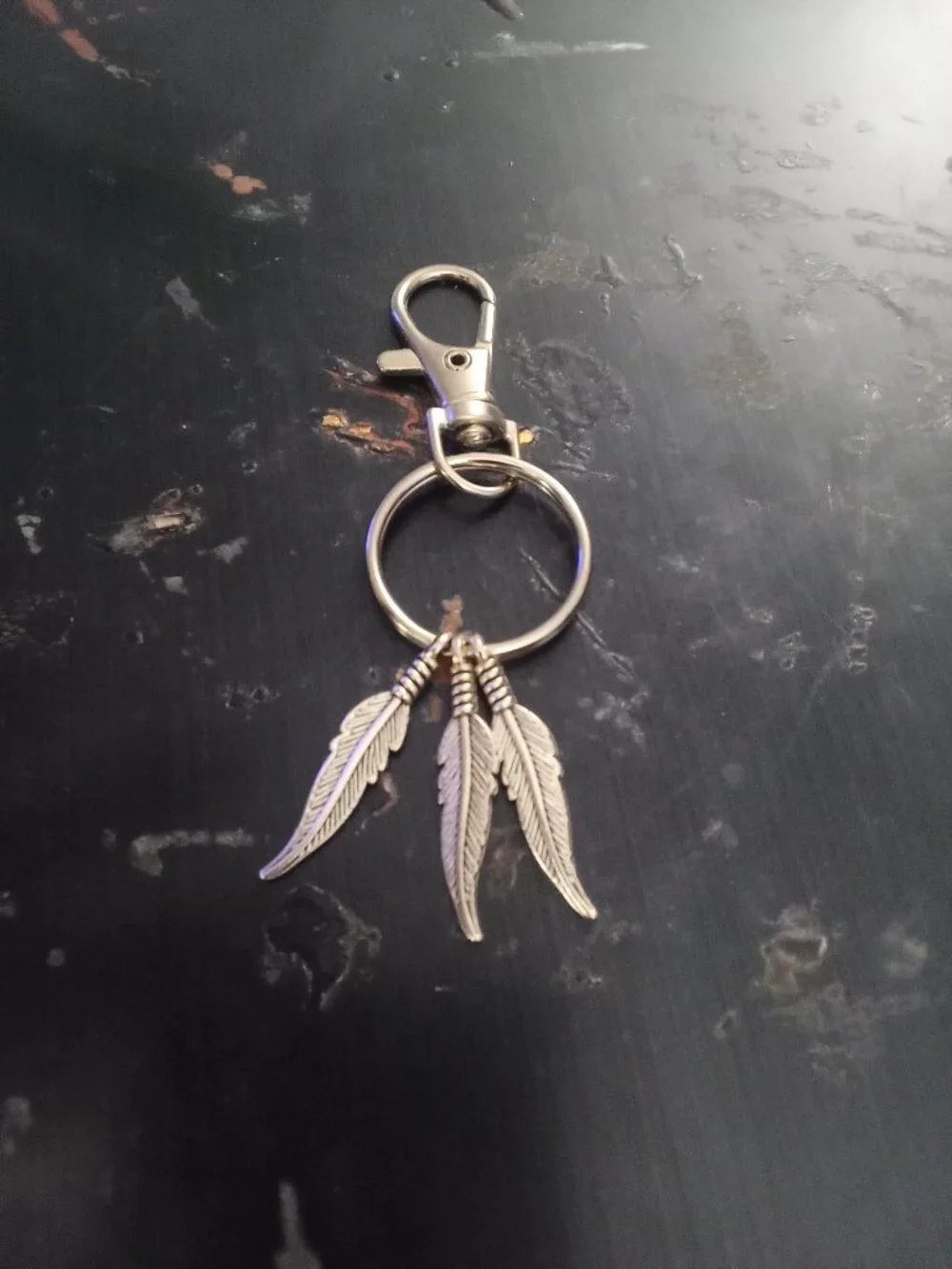 Feather Keychain Bag Charm